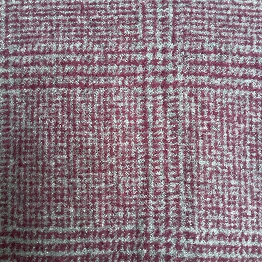 Club Room 100% Silk Grey & Plum Fringe Scarf – Lightweight & Classic - Picture 5 of 11